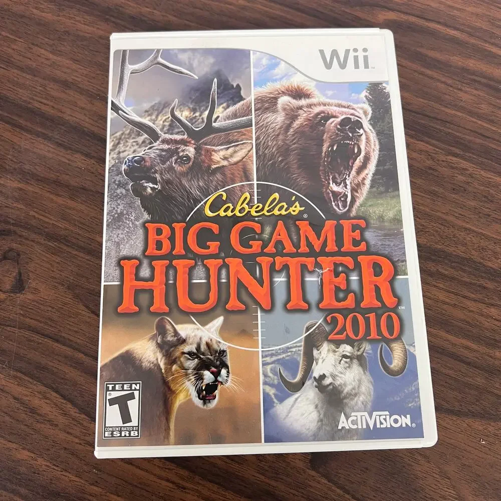 Wii Cabela's Lot 2 Video Games African Adventures Big Game Hunter 2010 Hunting